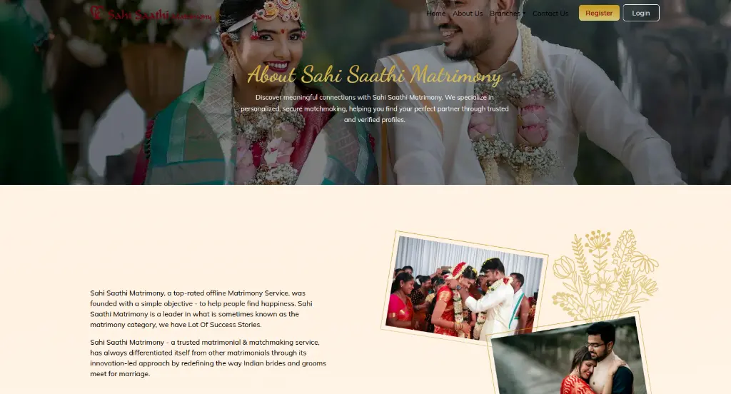 Sahi Saathi - Matrimonial Platform